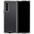 Black Carbon Fiber Specialty Texture Material Galaxy Z Fold4 5G Clear Case